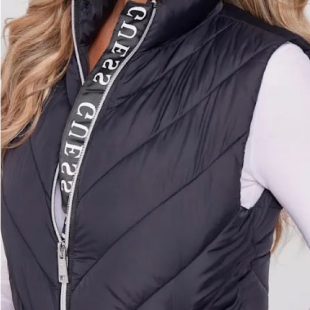 GUESS Puffet Vest, Black